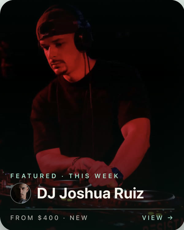 A DJ at the decks